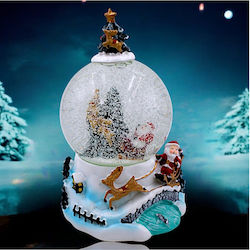 Weihnachtliche Schneekugel Beleuchtet mit dem Weihnachtsmann Im Batterie 9.5x9x17.5cm 1Stück Weihnachtliche Schneekugel Beleuchtet mit dem Weihnachtsmann Im Batterie 9.5x9x17.5cm 1Stück