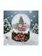 Christmas Decorative Gift Lighted with Santa Claus 9x9x12.5cm