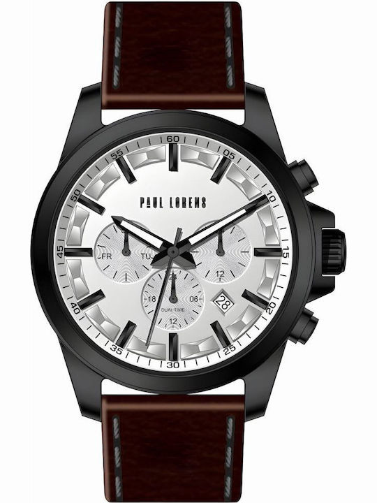 Paul Lorens Мъжки Часовник 44mm На Батерия с Ка...