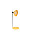 Tabletop LED Office Lamp with Flexible Arm in Yellow Color
