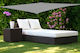 General Trade Square Shade Sail Gray With Hoop 3x3m 200gr/m²