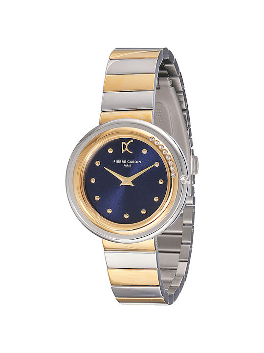 Pierre Cardin Women's Watch with Gold Metal Bra...