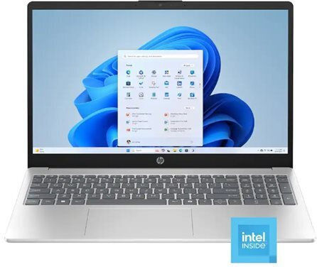 HP 15-fd0001dx 15.6" (N-Series-N100/4GB/128GB Flash Storage/W11 S) Natural Silver (US Keyboard)
