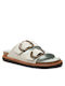 Women's Flat Sandals in White Color