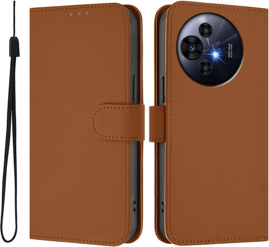 Skin Feel Solid Color Wallet Piele Maro (TCL 50 NXTPAPER 5G / TCL 50 Pro NXTPAPER 5G)