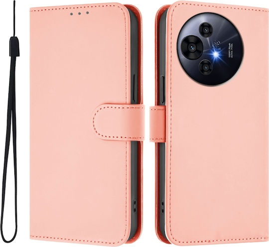 Skin Feel Solid Color Wallet Piele Roz (TCL 50 NXTPAPER 5G / TCL 50 Pro NXTPAPER 5G)
