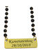 Theodora's Jewellery Necklace Rosary ID Card from Steel Black