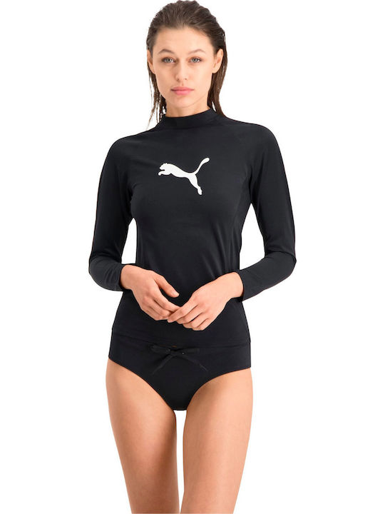 PUMA Αντηλιακή Μπλούζα Μαύρη