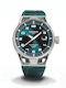 Locman Herrenuhr 41mm Automatisch mit Grün Lederarmband