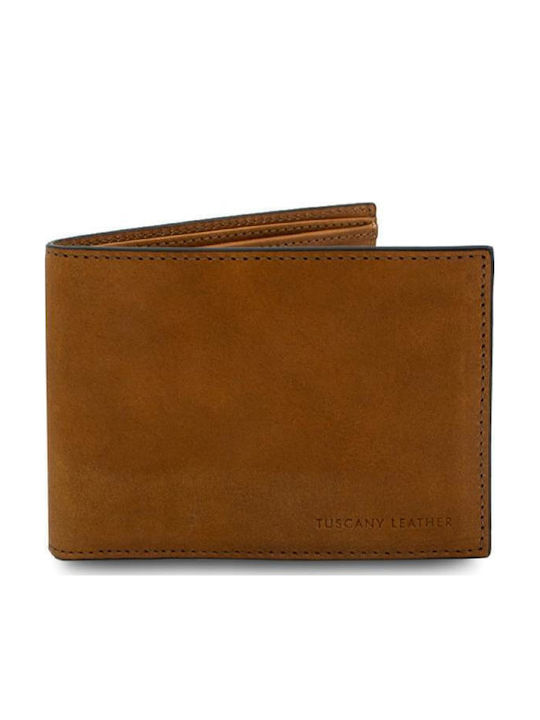 Tuscany Leather Δερμάτινο Ανδρικό Πορτοφόλι Ταμπά