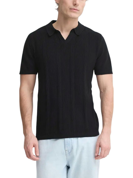 Blend Polo Μπλούζα Κοντομάνικη Μαύρο