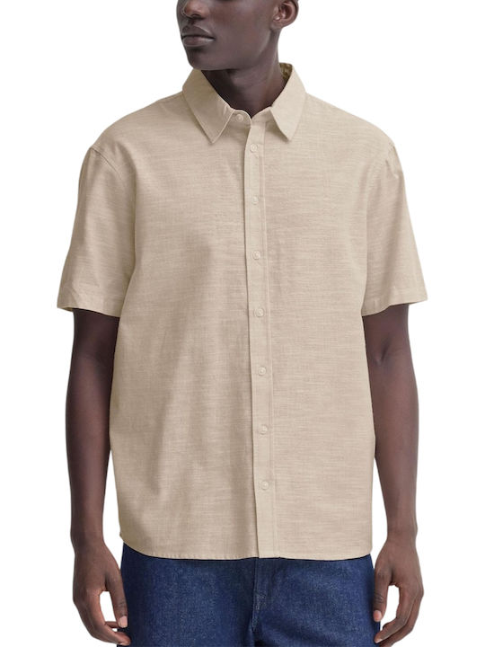 Blend Κοντομάνικο Πουκάμισο Μπεζ