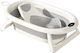 Little Mom Foldable Baby Bath with Thermometer Gray