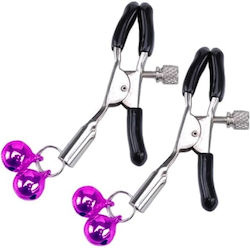 Smd Erster Kontakt Adjustable Nipple Clamps Bell Bdsm Ρυθμιζόμενοι Σφιγκτήρες Θηλών Purple