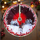 Weihnachtsbaumrock Rot Ψάθινη Φ59εκ.