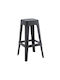 Stool for Bar Outdoor Relix Black 42x42x76cm