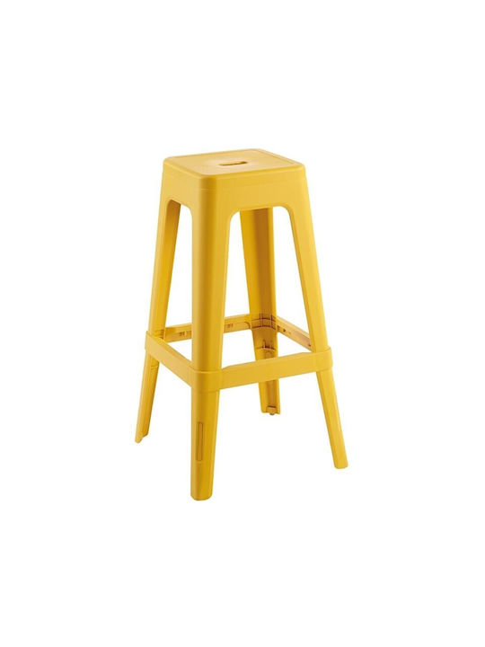 Stool for Bar Outdoor Relix Yellow 42x42x76cm