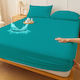 Pucioasa Protecție pentru Saltea Set cu Fețe de Pernă King Size Waterproof Turcoaz 200x200cm