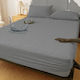 Pucioasa Protecție pentru Saltea Set cu Fețe de Pernă King Size Waterproof cu Fustă Gri 180x200cm
