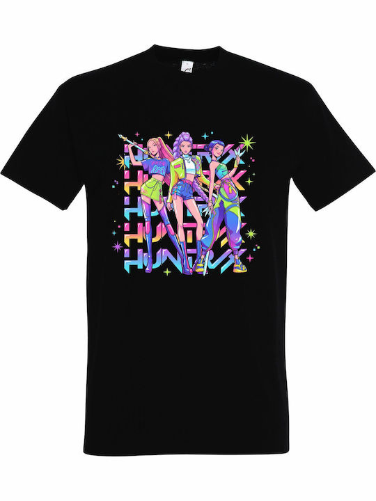kirikoko Kids' T-shirt Black Kpop Huntrix, Saja...