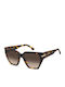 Victoria Beckham Unisex Sonnenbrillen mit Braun Horn umrandetem Rahmen