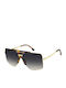 Victoria Beckham Unisex Sonnenbrillen mit Blauem Metallischem Rahmen und Blauen Gläsern