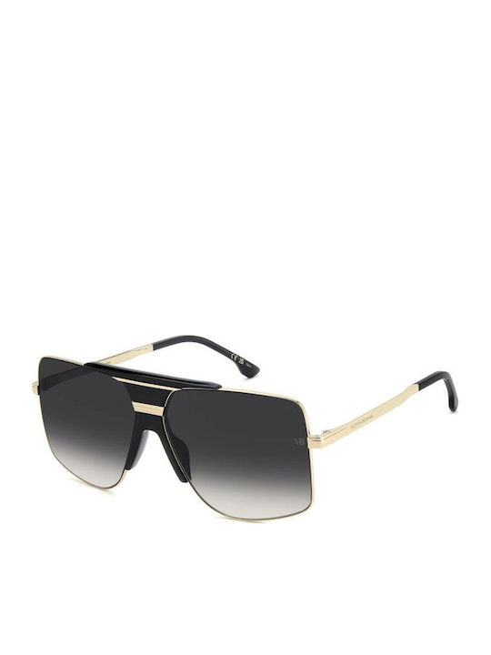 Victoria Beckham Unisex Sonnenbrillen mit Schwarz Metallisch Rahmen und Schwarz Farbe