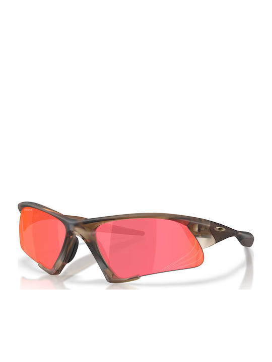 Oakley Herren Sonnenbrille mit Braun Gestell und Rot Linse OO9532-10