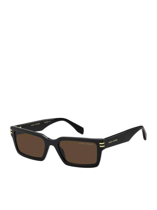Marc Jacobs Unisex Γυαλιά Ηλίου με Μαύρο Κοκκάλινο Σκελετό και Καφέ Φακό MARC 905/S 807/70