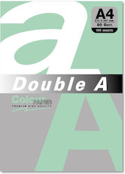 Double A Colored Paper Copier A4 80gsm 100 Sheets Pack Double A Pastel Emerald