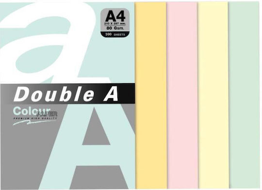 Hârtie Colorată Pentru Copiator A4 80gsm 500 Foi Top 5 Culori Pastel Asortate