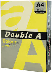 Double A Colored Paper Copier A4 75gsm 100 Sheets Ream Double A Neon Yellow