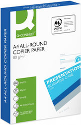 Q-connect Weißes Kopierpapier A4 80g/m² 500 Blätter Pack Klasse C