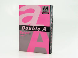 Double A Hârtie Colorată Pentru Copiator A4 75gsm 500 Foi Top Double A Neon Roz