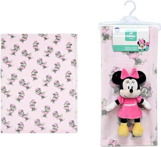 Dimcol Pătură Pepinieră Swaddling cu Ursuleț Minnie 75x100cm 2 Bucăți