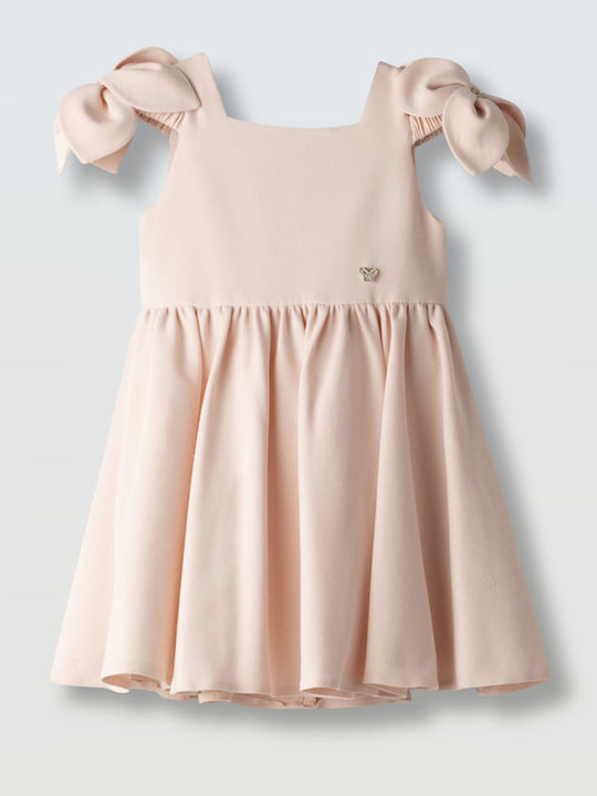 Mädchenkleid Ärmellos Set aus 2 mit Zubehör Rosa