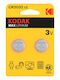 Kodak Max Lithium Μπαταρίες Ρολογιών CR2032 3V 2τμχ