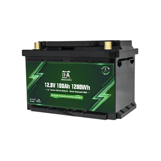 Idealakku Baterie Fotovoltaică Litiu 12.8V 100Ah
