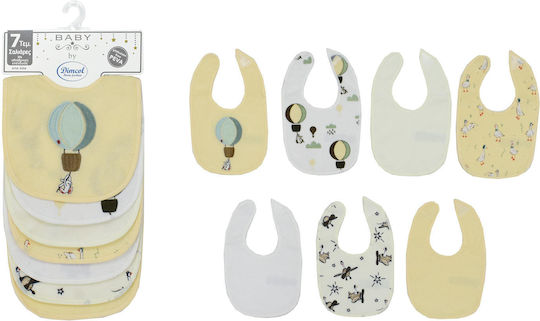 Dimcol Impermeabila Bavetă material textil cu autocolant Galben 7buc