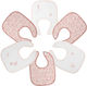 Trois Kilos Sept Waterproof Bib Fabric with Hoop & Loop Fastener Pink for 4 m+ 6pcs