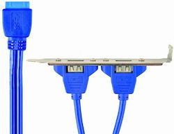 Cablexpert Dual Usb 3.0 Receptacle On Bracket Cablexpert Dual Usb 3.0 Receptacle On Bracket