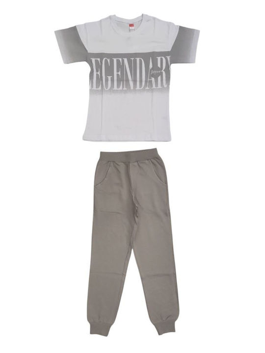 Kinder Sweatpants Set - Jogginganzug White