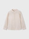 Kids One Color Long-Sleeved Shirt Beige