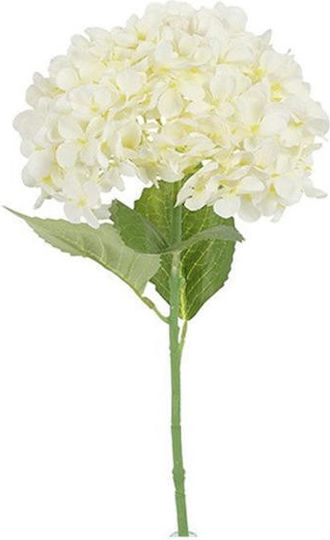 Künstlicher Dekorationszweig Hortensie Weiß 70cm Atmosphera