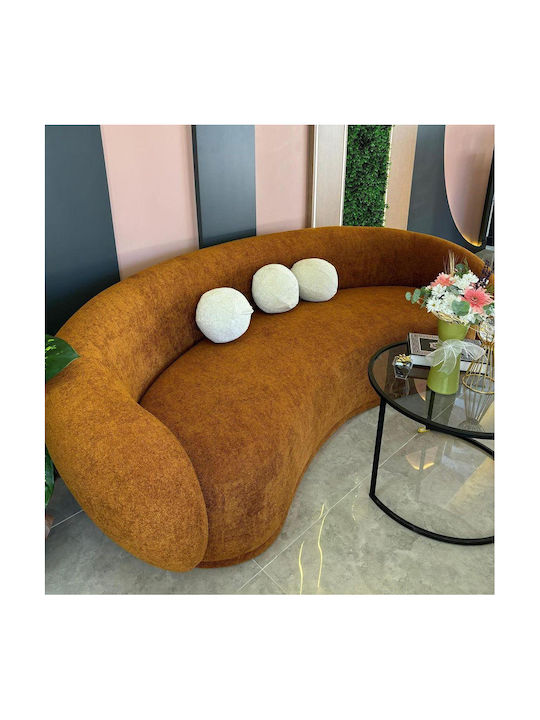 Three-Seater Couch Rusty Orange 230x90x90 cm
