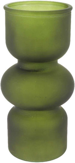 Beauty Home Βάζο Γυάλινο Judith Πράσινο Y25cm Beauty Home Βάζο Γυάλινο Judith Πράσινο Y25cm