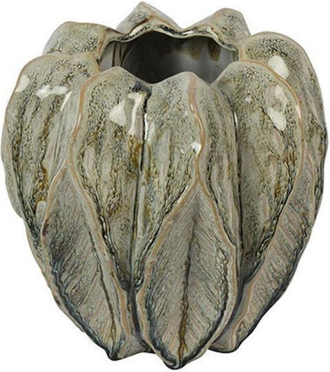 Keramikvase Levi An Grün 18,5x19