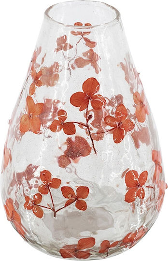 Artekko Decorative Vase Aphelios Transparent 12.5x12.5x18cm