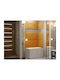 Hartford 264 Entry Furniture with Mirror Cashmere 84x46x186cm