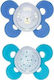 Chicco Physio Comfort Πιπίλες Σιλικόνης Μπλε για 12+ μηνών 2τμχ